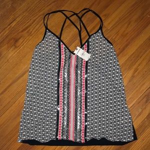 NWT Express tank top with sequins